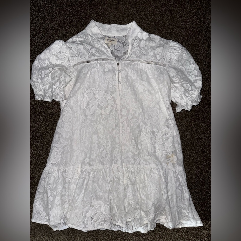 Anthropologie Porridge Tiered Lace Tunic Dress - Picture 4 of 14